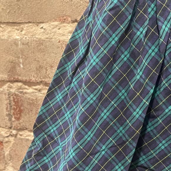 Petersyn Plaid Bell Sleeve Top Size Medium - Picture 6 of 10